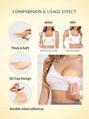 Glamroxio™ Push-Up Sticky Breast Size up Pads