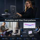 Foldable Ergonomic Riser Laptop Stand with USB Port