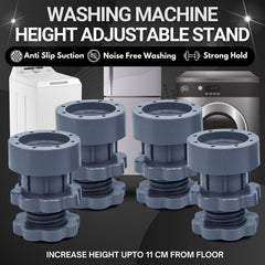Vibrofixio™️Washing Machine Adjustable Height Footpads (Pack Of 4)
