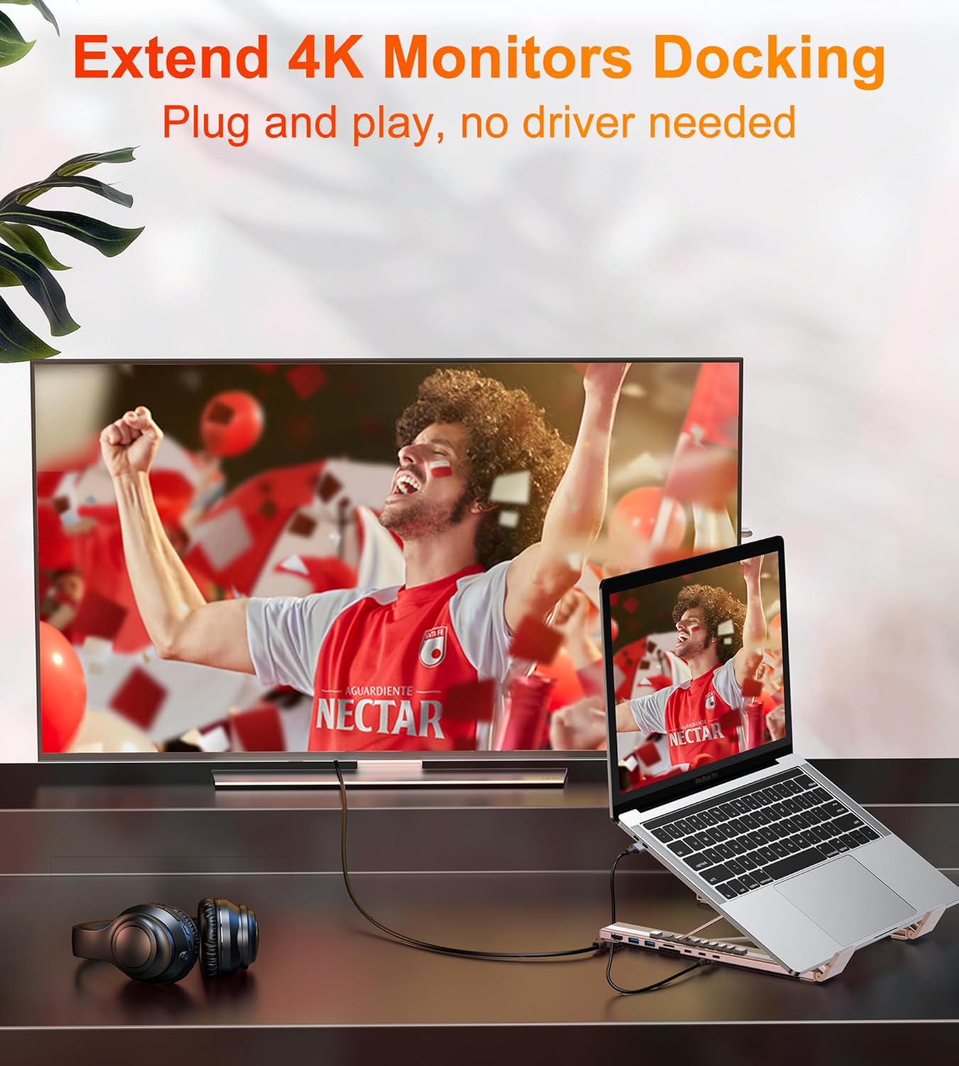 Foldable Adjustable Height Laptop Stand and Tablet Stand.